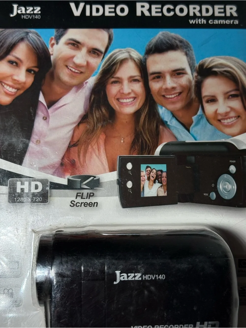 Jazz HDV140 HD Video Camcorder Flip Screen Camera 1.55” Digital Zoom New Sealed